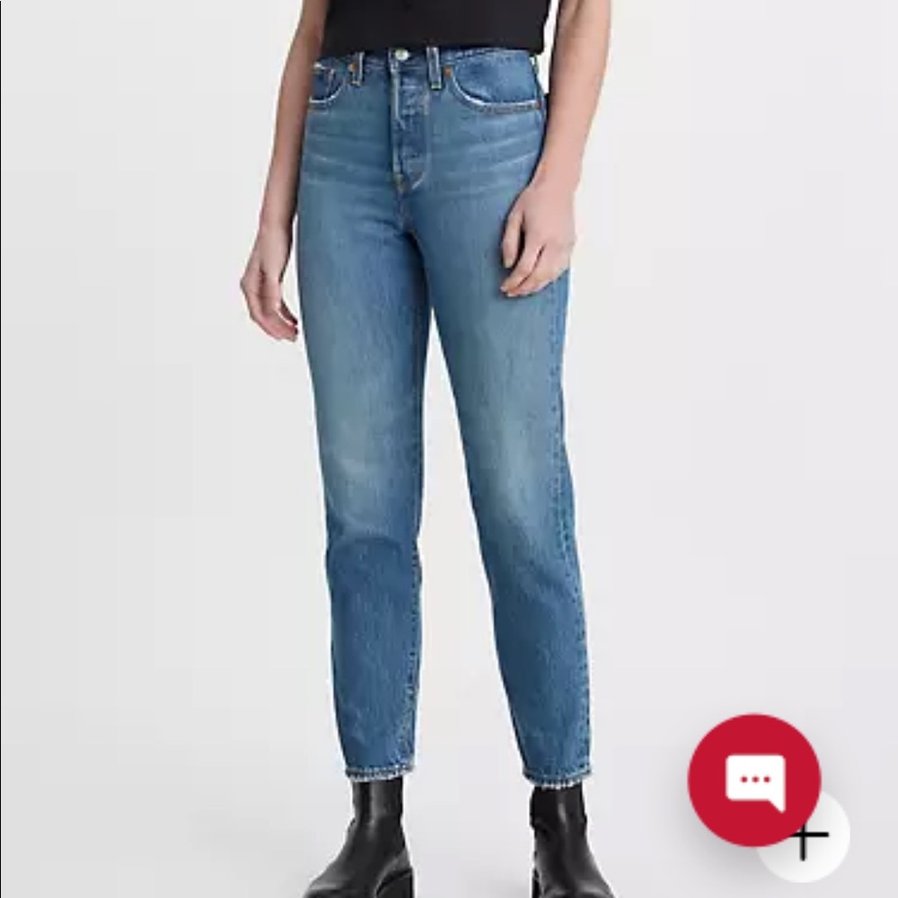 Levi’s wedgie fit ankle jeans